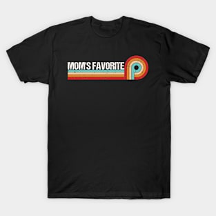Mom's Favorite Retro Stripes T-Shirt